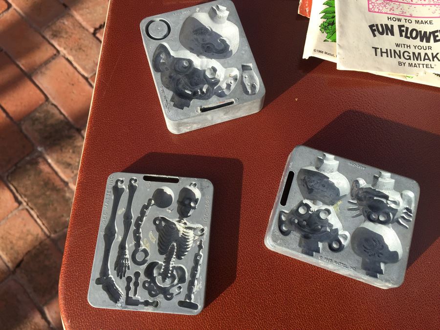 Huge Collection Of 1960's Mattel Toymakers Thingmaker Molds, Heating Unit & Tools [Photo 15]