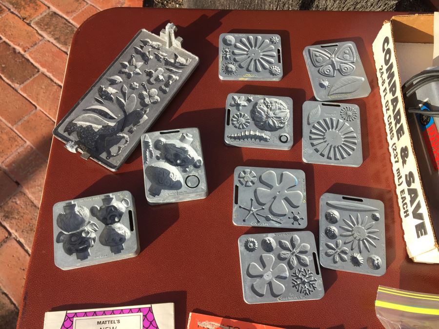 Huge Collection Of 1960's Mattel Toymakers Thingmaker Molds, Heating Unit & Tools [Photo 11]