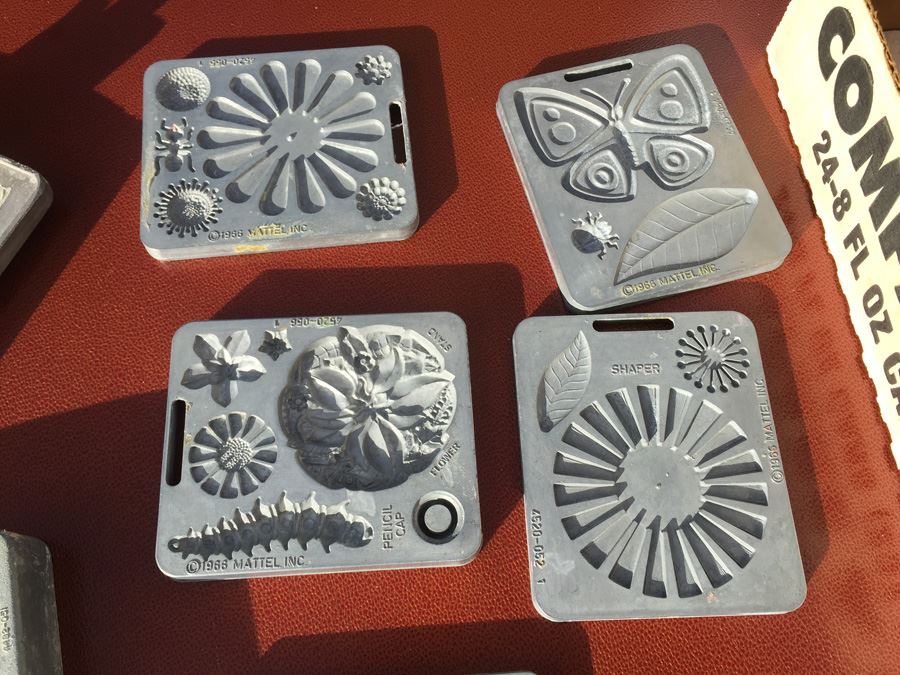Huge Collection Of 1960's Mattel Toymakers Thingmaker Molds, Heating Unit & Tools [Photo 13]