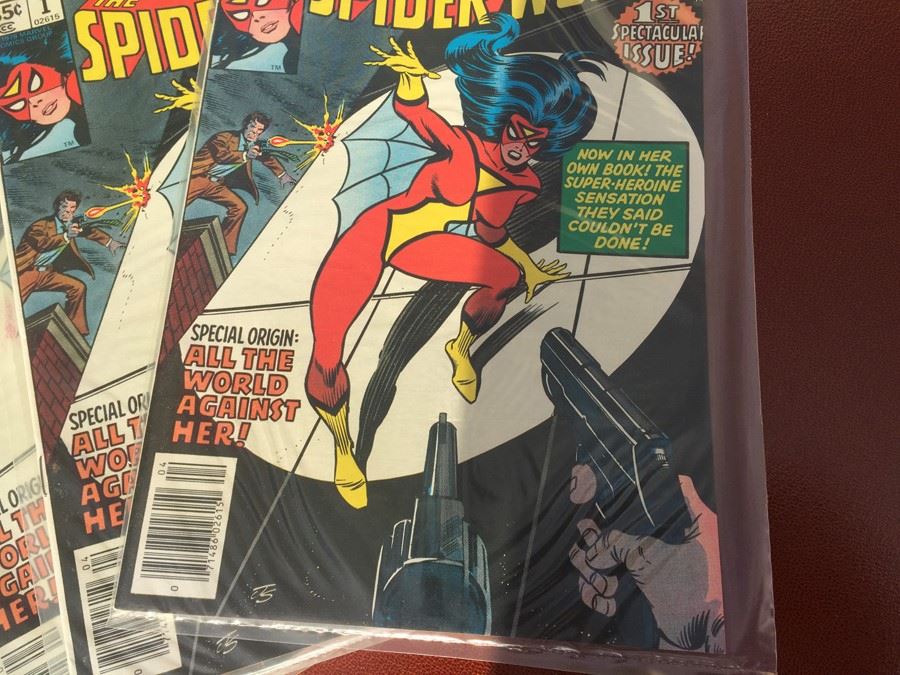 1st Spectacular Issue Of The Spider-Woman - Bagged And In Mint Condition - Estimate $20-$80 Each [Photo 6]