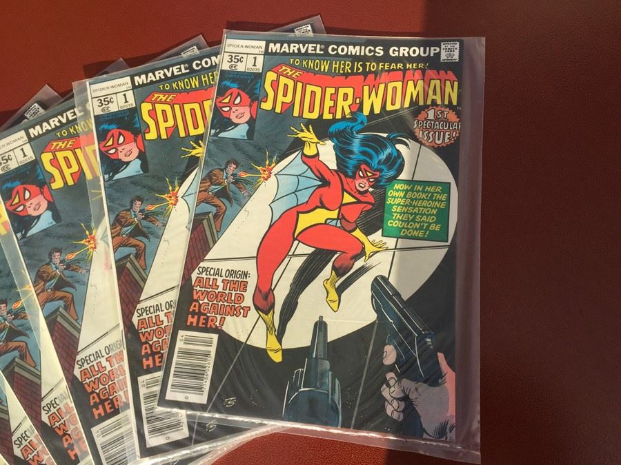 1st Spectacular Issue Of The Spider-Woman - Bagged And In Mint Condition - Estimate $20-$80 Each [Photo 2]