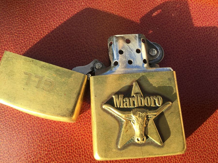Collectible Brass Marlboro Zippo Lighter Lifetime Warranty [Photo 8]