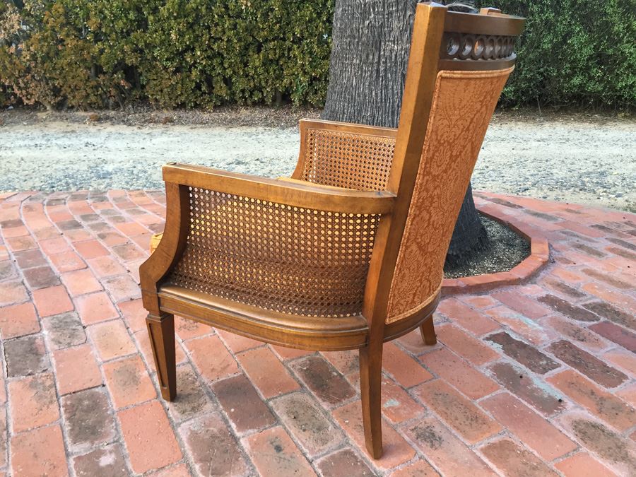 Upholstered Cane Arm Chair [Photo 10]