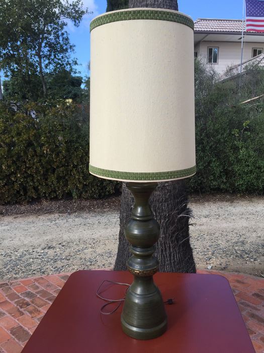 Green Mid-Century Lamp