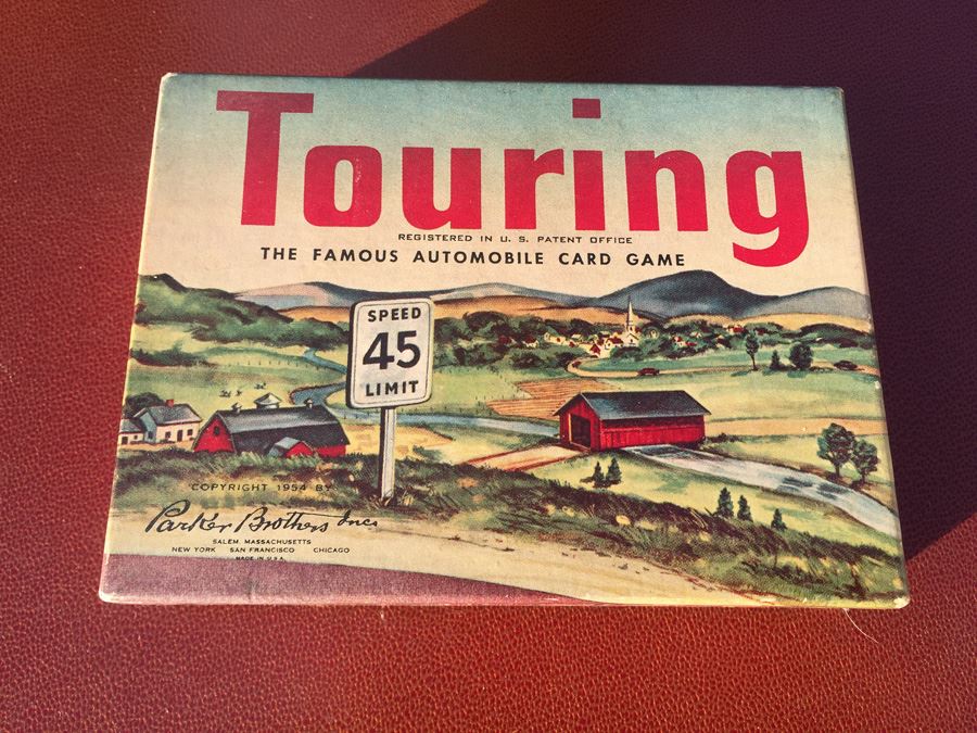 Parker Brother Touring Automobile Card Game 1954