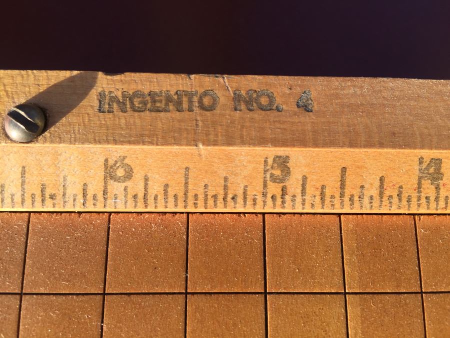 Vintage Wood Metal Ingento No. 4 Paper Cutter 12' x 12' [Photo 7]