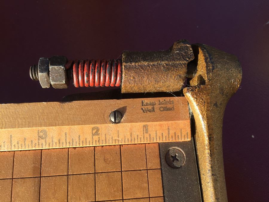 Vintage Wood Metal Ingento No. 4 Paper Cutter 12' x 12' [Photo 8]