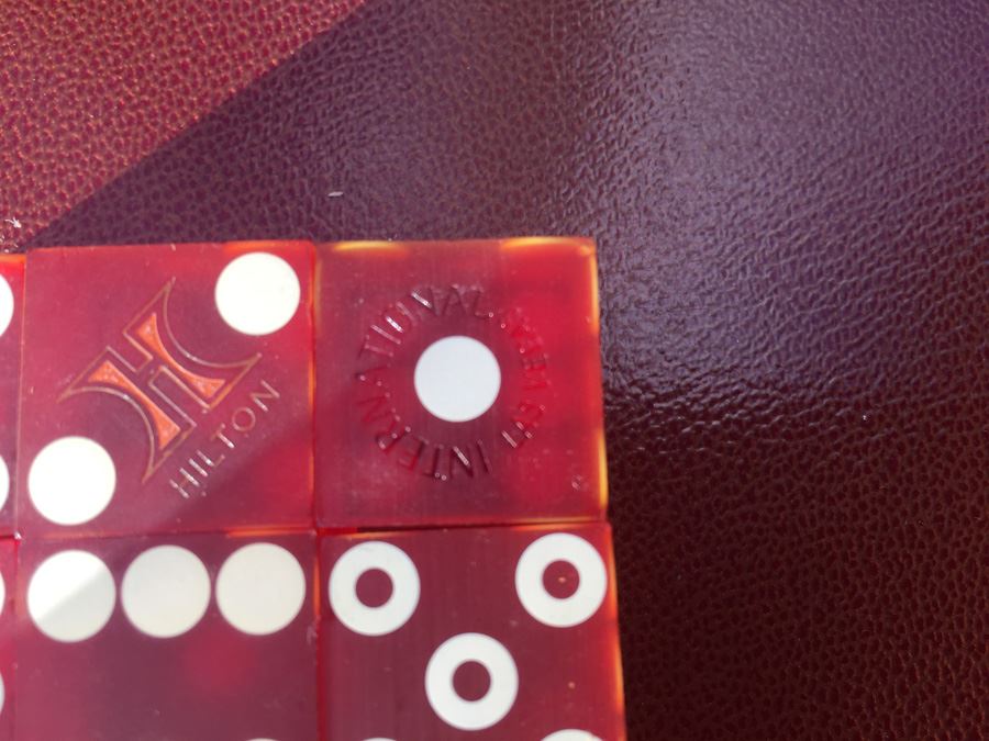 Las Vegas Hilton Red Casino Craps Dice [Photo 3]