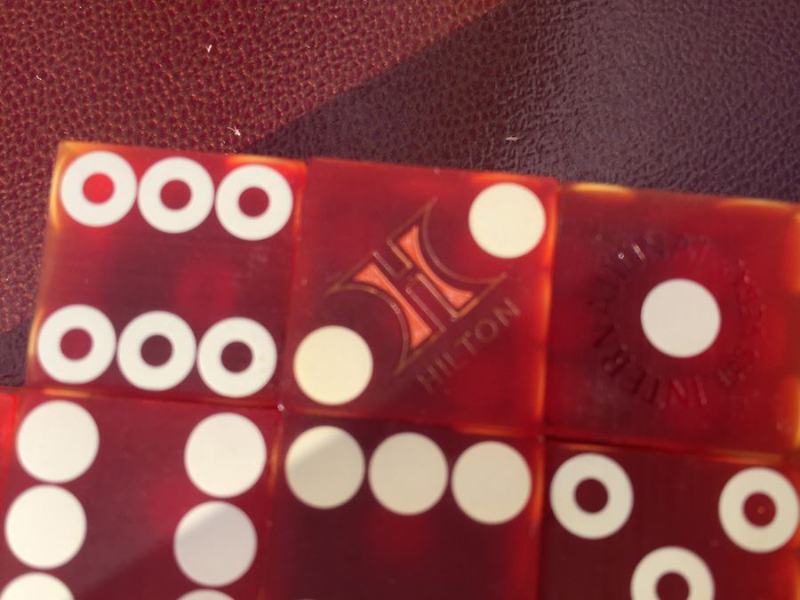 Las Vegas Hilton Red Casino Craps Dice [Photo 5]