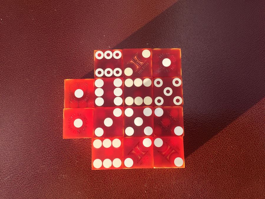 Las Vegas Hilton Red Casino Craps Dice [Photo 4]