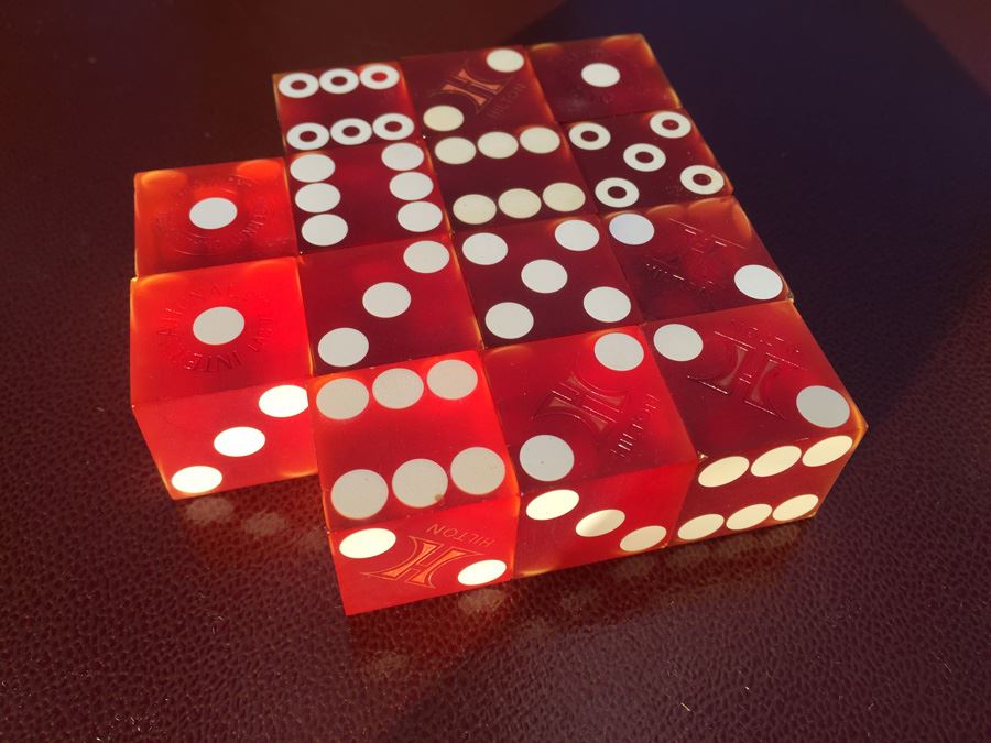Las Vegas Hilton Red Casino Craps Dice [Photo 2]