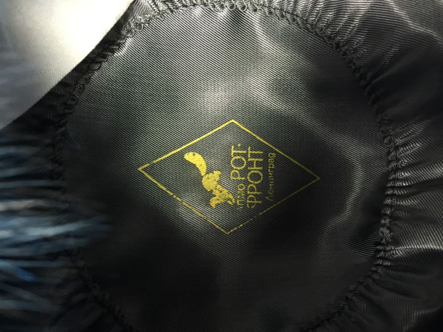 Vintage Russian Made Pot - O - Poht Blue Fur Cossack Cap With Hat Box [Photo 3]