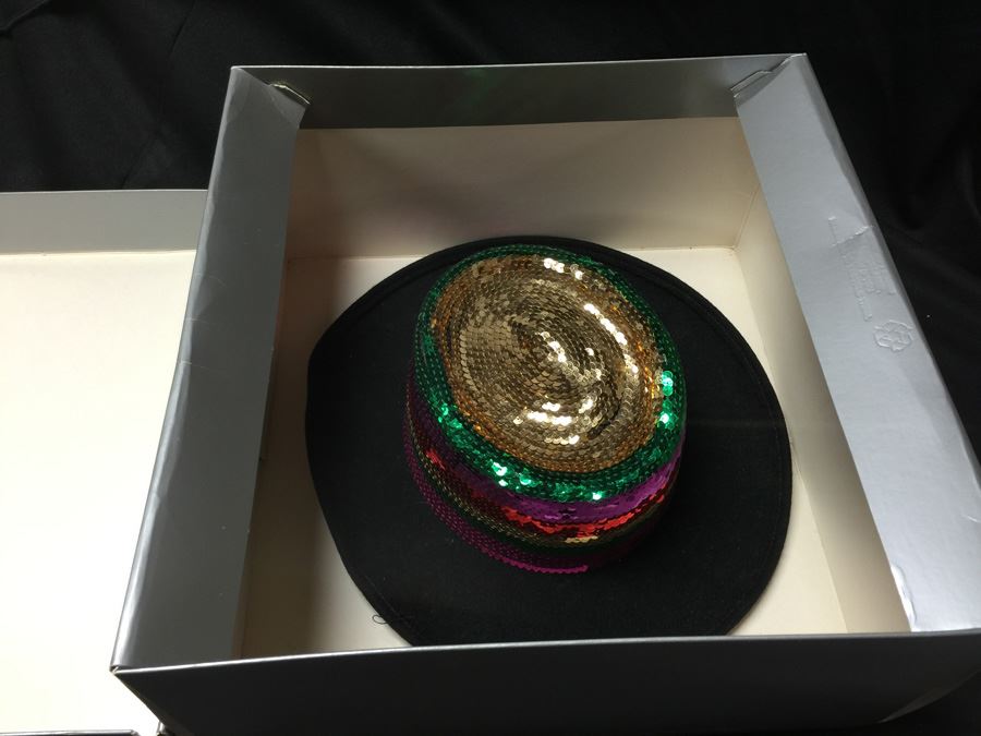 100% Wool Sequin Hat With Box [Photo 3]
