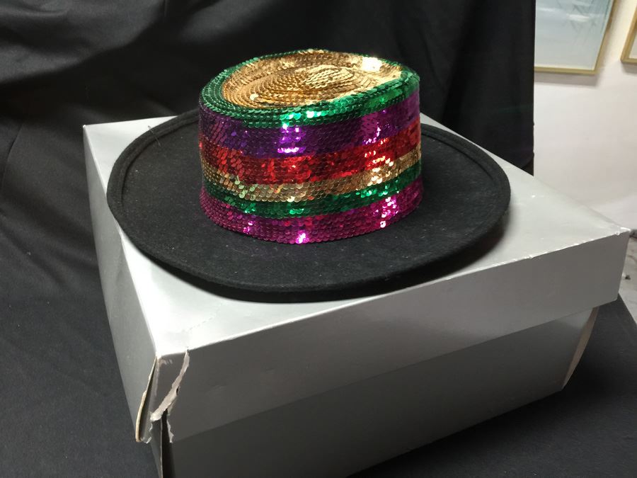 100% Wool Sequin Hat With Box [Photo 2]