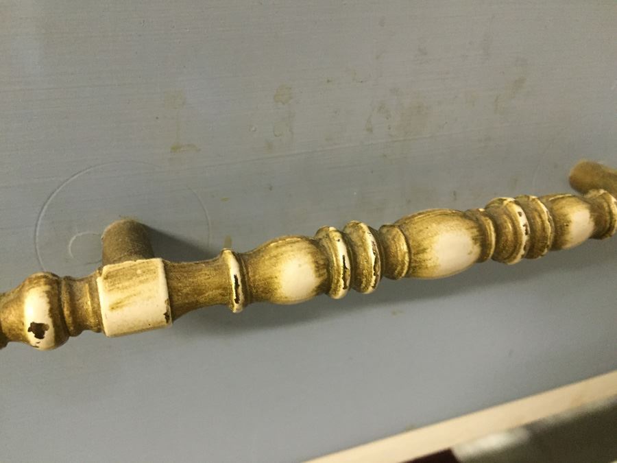 5-Drawer Painted Light Blue And White Dresser [Photo 6]