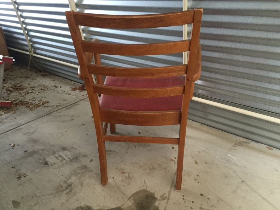 Vintage Wooden Arm Chair [Photo 7]