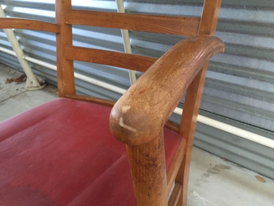 Vintage Wooden Arm Chair [Photo 3]