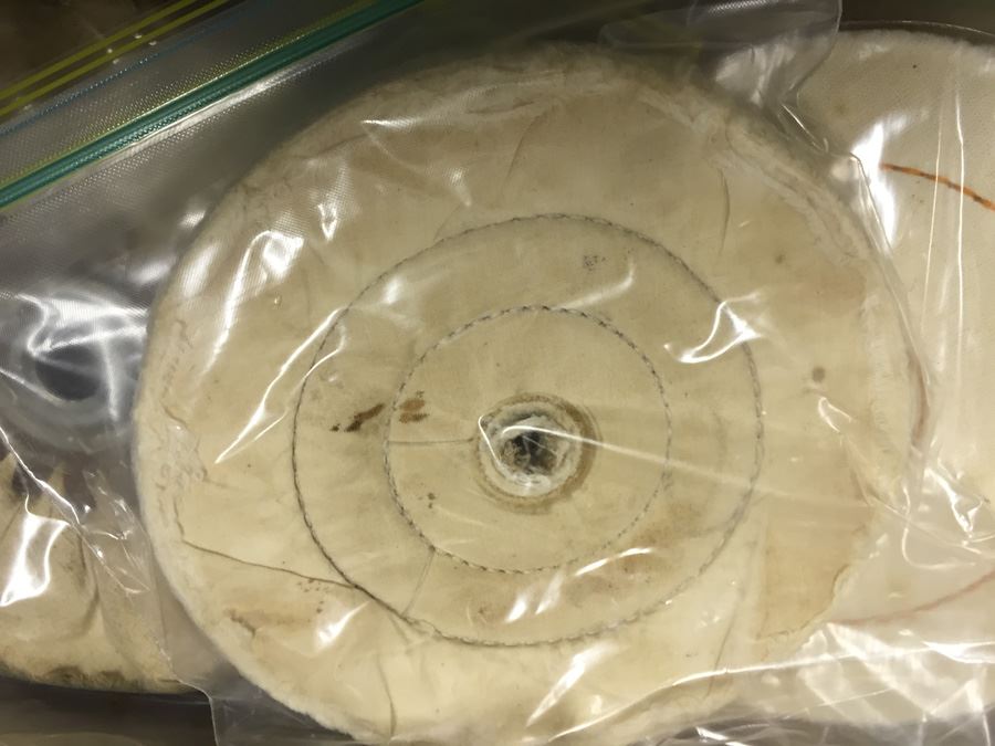 Rolling Cart With Companion 1/3 HP Heavy Duty Buffer And Tons Of Buffing Equipment Wheels [Photo 13]