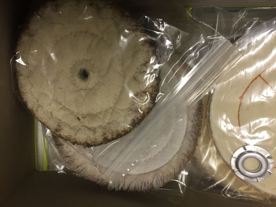 Rolling Cart With Companion 1/3 HP Heavy Duty Buffer And Tons Of Buffing Equipment Wheels [Photo 15]