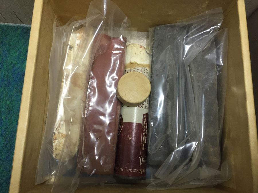 Rolling Cart With Companion 1/3 HP Heavy Duty Buffer And Tons Of Buffing Equipment Wheels [Photo 11]