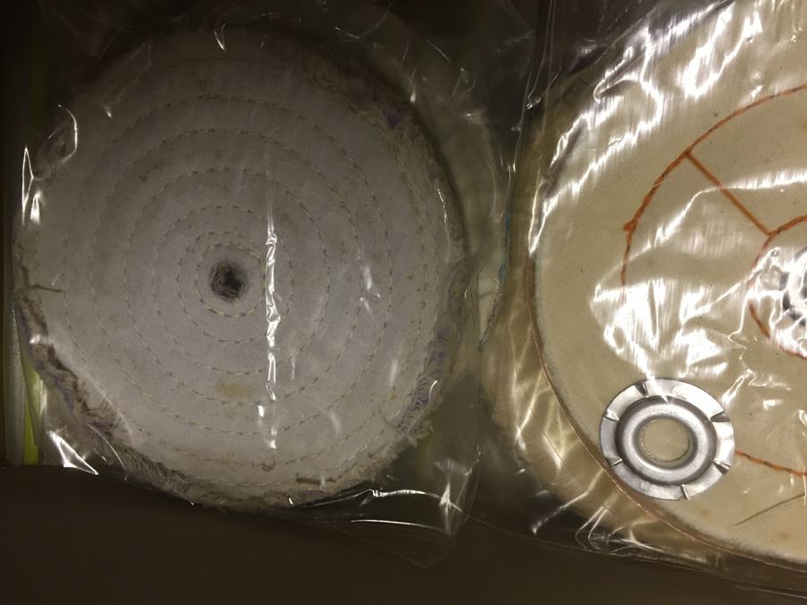 Rolling Cart With Companion 1/3 HP Heavy Duty Buffer And Tons Of Buffing Equipment Wheels [Photo 16]