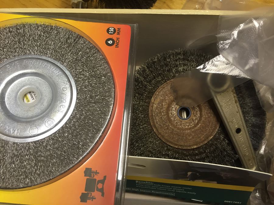 Rolling Cart With Companion 1/3 HP Heavy Duty Buffer And Tons Of Buffing Equipment Wheels [Photo 9]