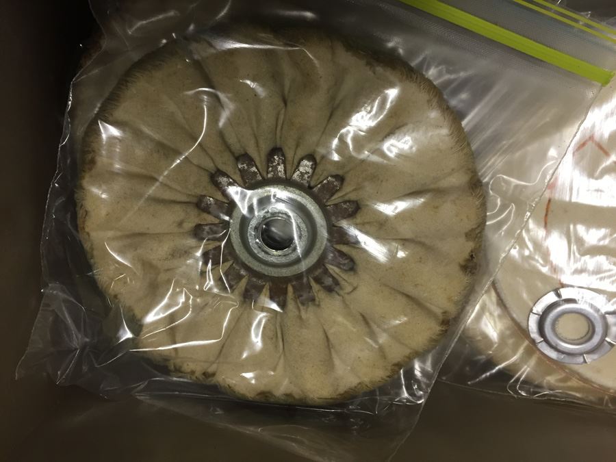 Rolling Cart With Companion 1/3 HP Heavy Duty Buffer And Tons Of Buffing Equipment Wheels [Photo 14]