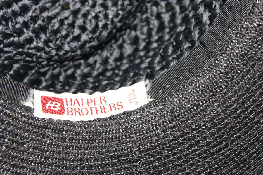 Halper Brothers Black Hat Made In Italy With Box [Photo 3]