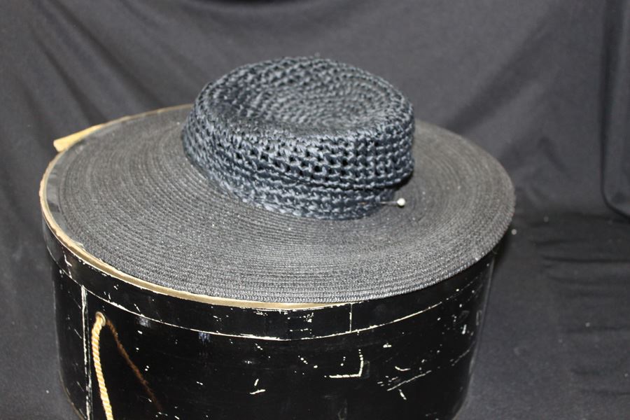 Halper Brothers Black Hat Made In Italy With Box