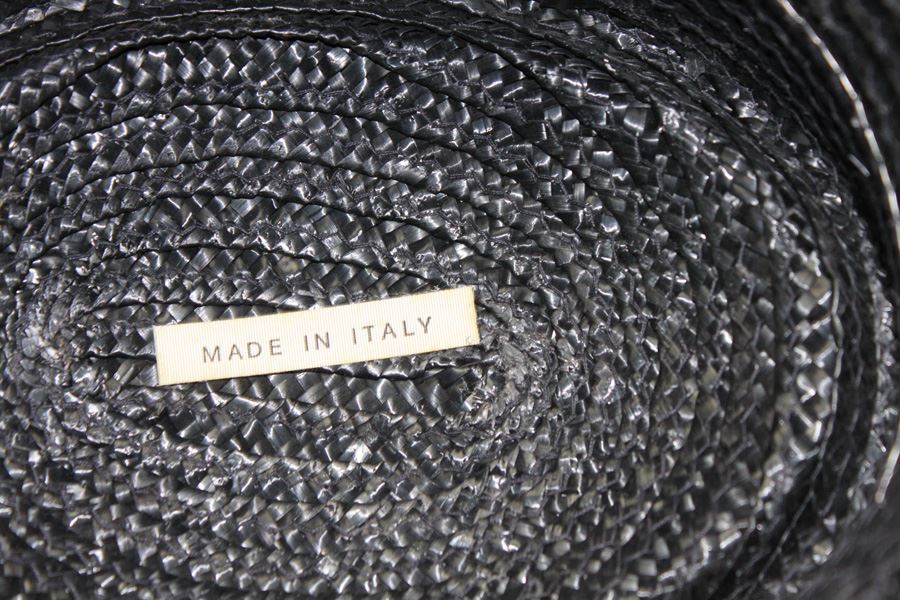 Black Woven Italian Hat [Photo 3]