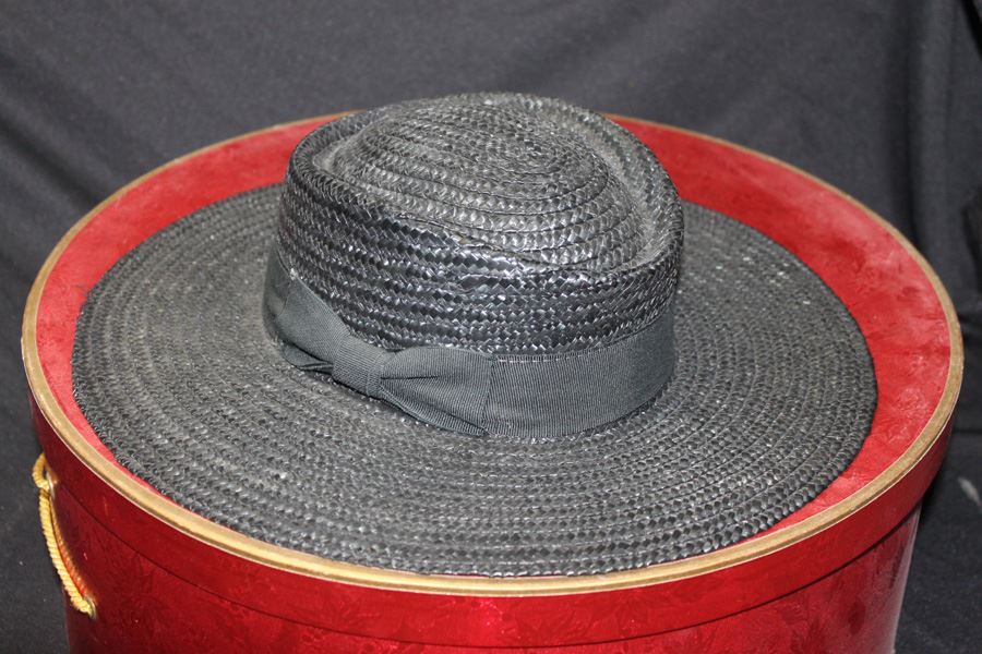 Black Woven Italian Hat