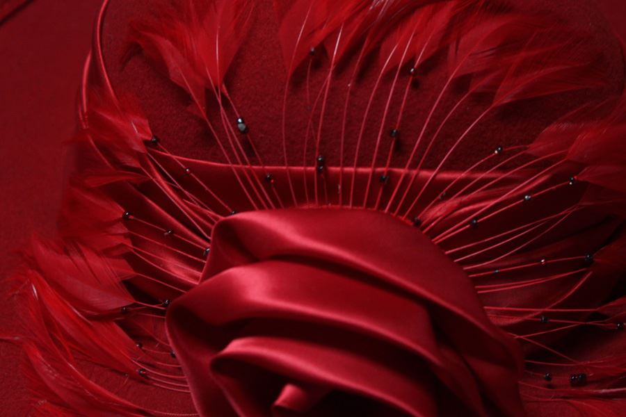 Vintage Red Michael Howard Wool Hat With Box [Photo 7]