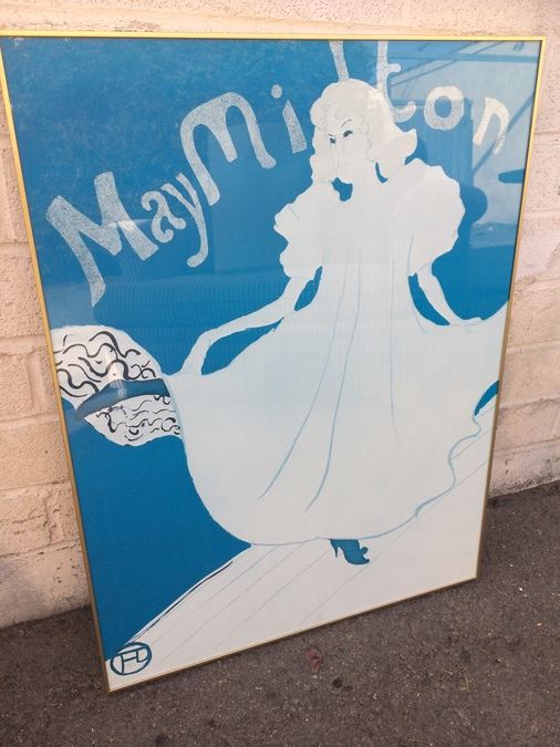 Framed May Milton 1895 Henri de Toulouse-Lautrec Print [Photo 1]