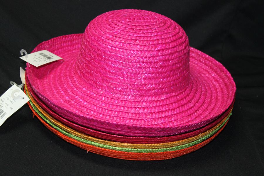 Set Of 5 Woven Colorful Hats [Photo 1]