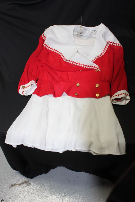 Vintage Andre Gaye Red And White Outfit Size 9/10 [Photo 3]