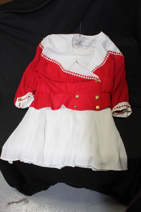 Vintage Andre Gaye Red And White Outfit Size 9/10 [Photo 4]