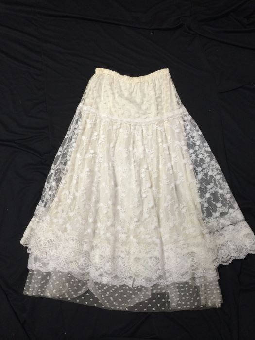 White Lace Skirt
