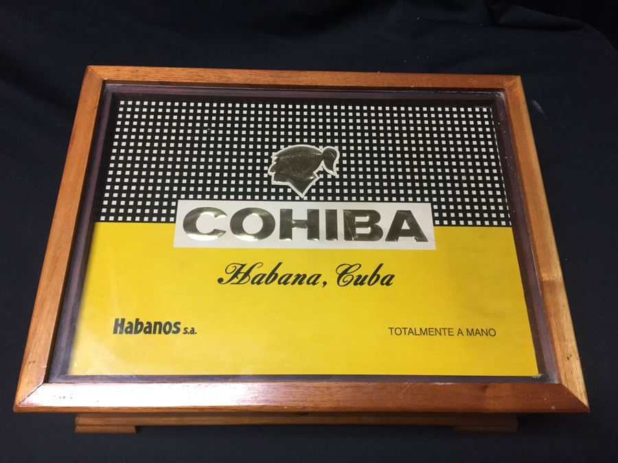 Vintage Cuban COHIBA Humidor Cedar Wood Cigar Box