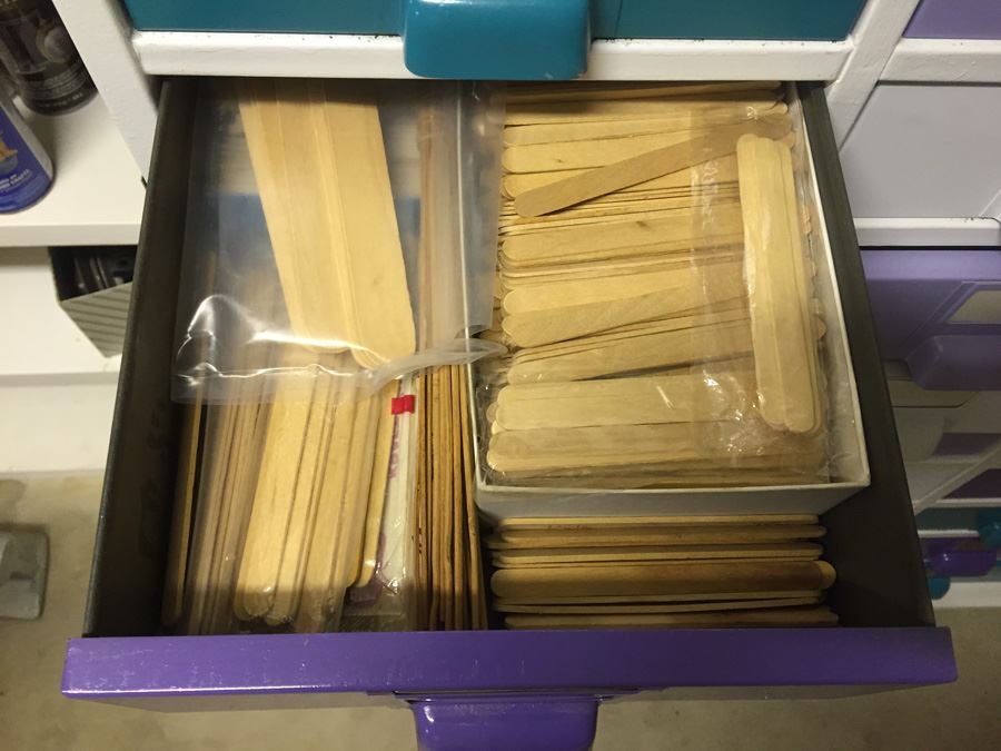 Nice 27-Drawer Metal Cabinet On Casters Filled With Hardware [Photo 7]