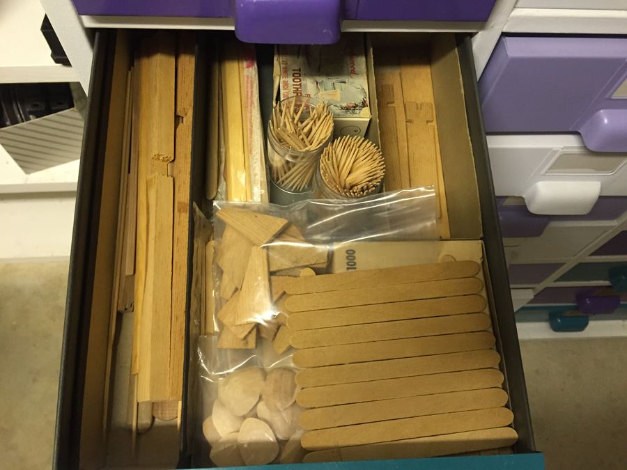 Nice 27-Drawer Metal Cabinet On Casters Filled With Hardware [Photo 8]