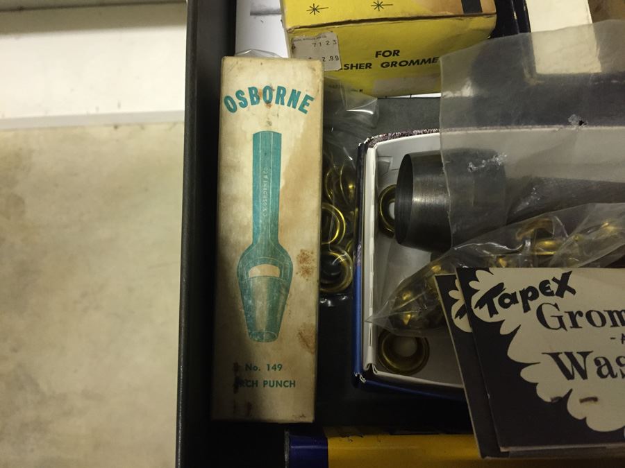 Nice 27-Drawer Metal Cabinet On Casters Filled With Hardware [Photo 2]