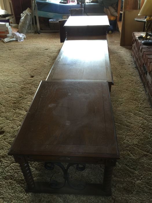 3-Piece Furniture Set - Includes Coffee Table And (2) End Tables On Casters [Photo 9]