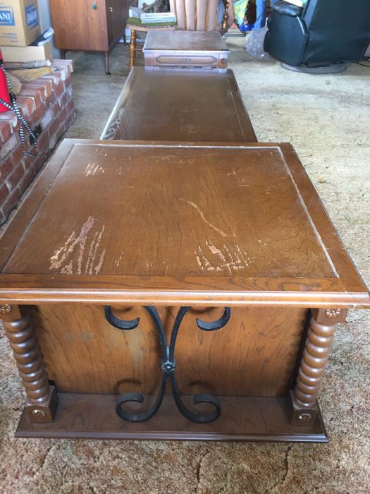 3-Piece Furniture Set - Includes Coffee Table And (2) End Tables On Casters [Photo 5]