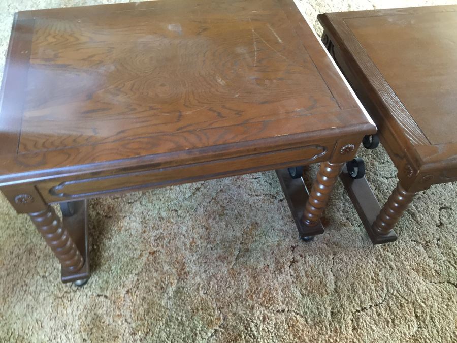 3-Piece Furniture Set - Includes Coffee Table And (2) End Tables On Casters [Photo 14]