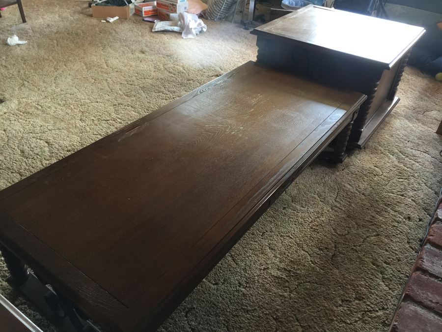 3-Piece Furniture Set - Includes Coffee Table And (2) End Tables On Casters [Photo 4]