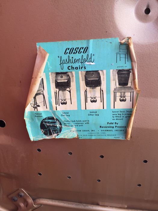 Set Of 4 Metal Mid-Century Folding Chairs [Photo 5]