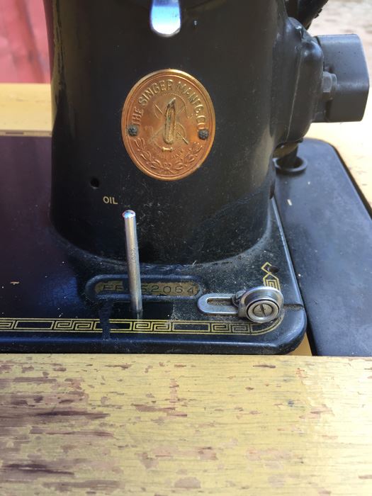 Vintage Singer Sewing Machine With Cabinet, Chair, And Supplies [Photo 8]