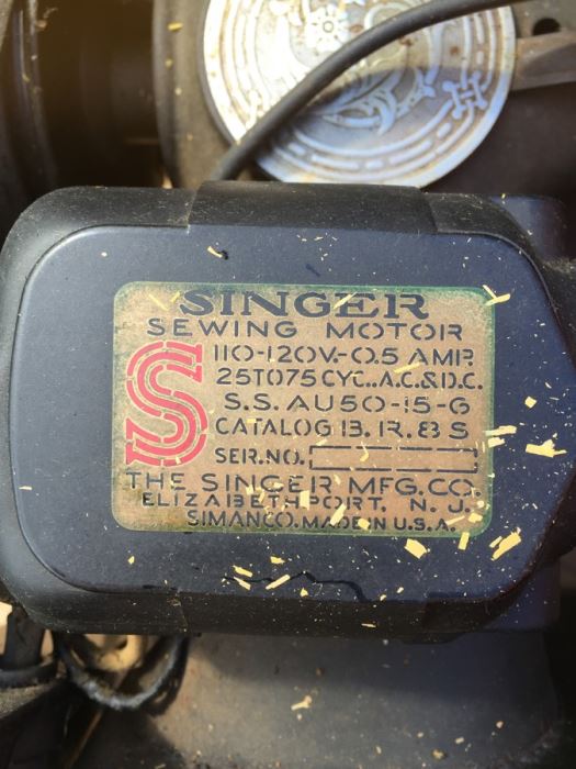 Vintage Singer Sewing Machine With Cabinet, Chair, And Supplies [Photo 13]