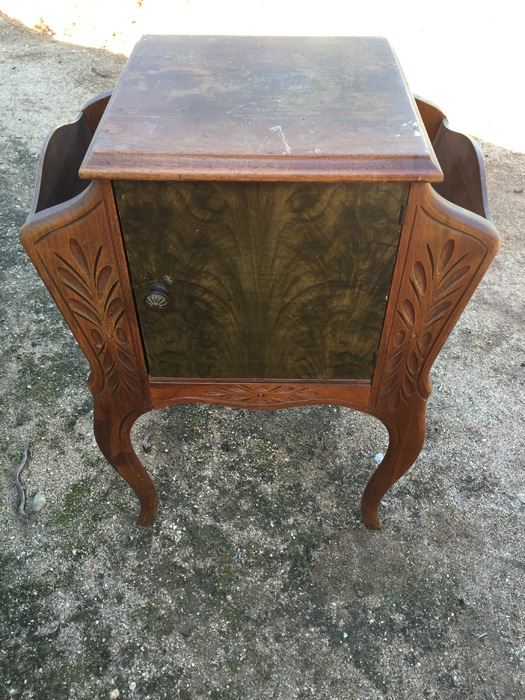 Vintage End Table Magazine Rack