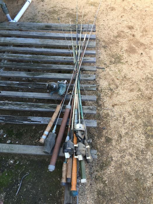Lot Of Vintage Fishing Poles And Reels